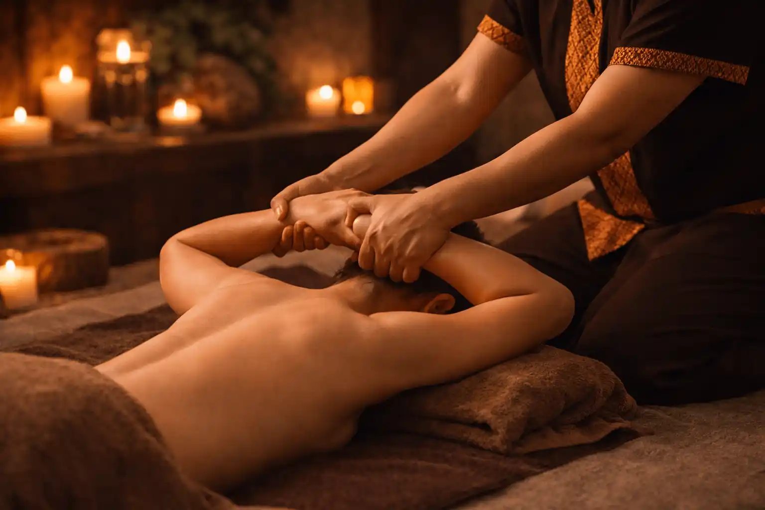 Thai massage treatment